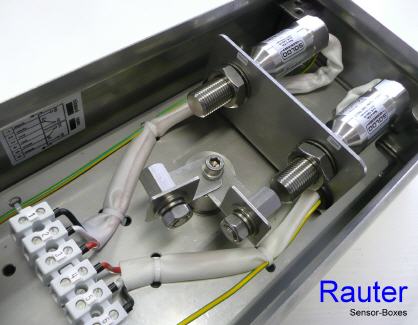 Ex ed ... 4 - 250 V AC/DC Edelstahl-Endschalterbox mit Soldo Reed-Schaltern speziell f�r pneumatische Linearantriebe