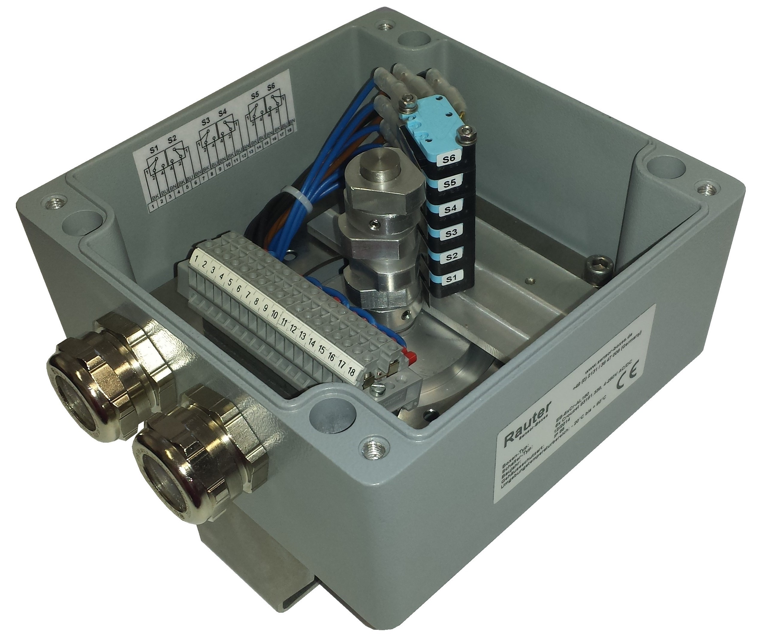 4-250V Sicherheits-Endschalterbox