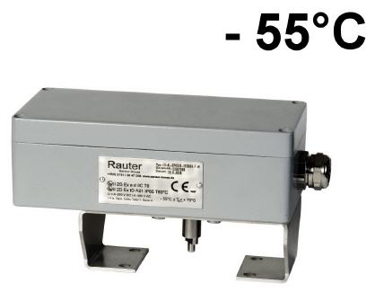 Ex 4-250V - 55°C low temperature limit switch box for valve automation on pneumatic rotary actuators